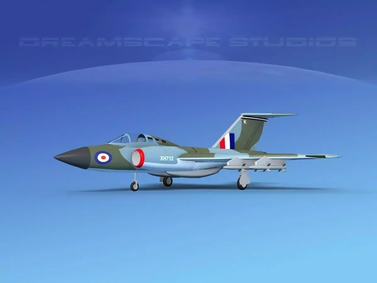 Gloster F-9 Javelin V01 3D model