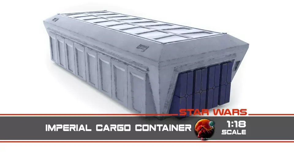Imperial Cargo Container 1-18 scale Kenner Hasbro 3D print model