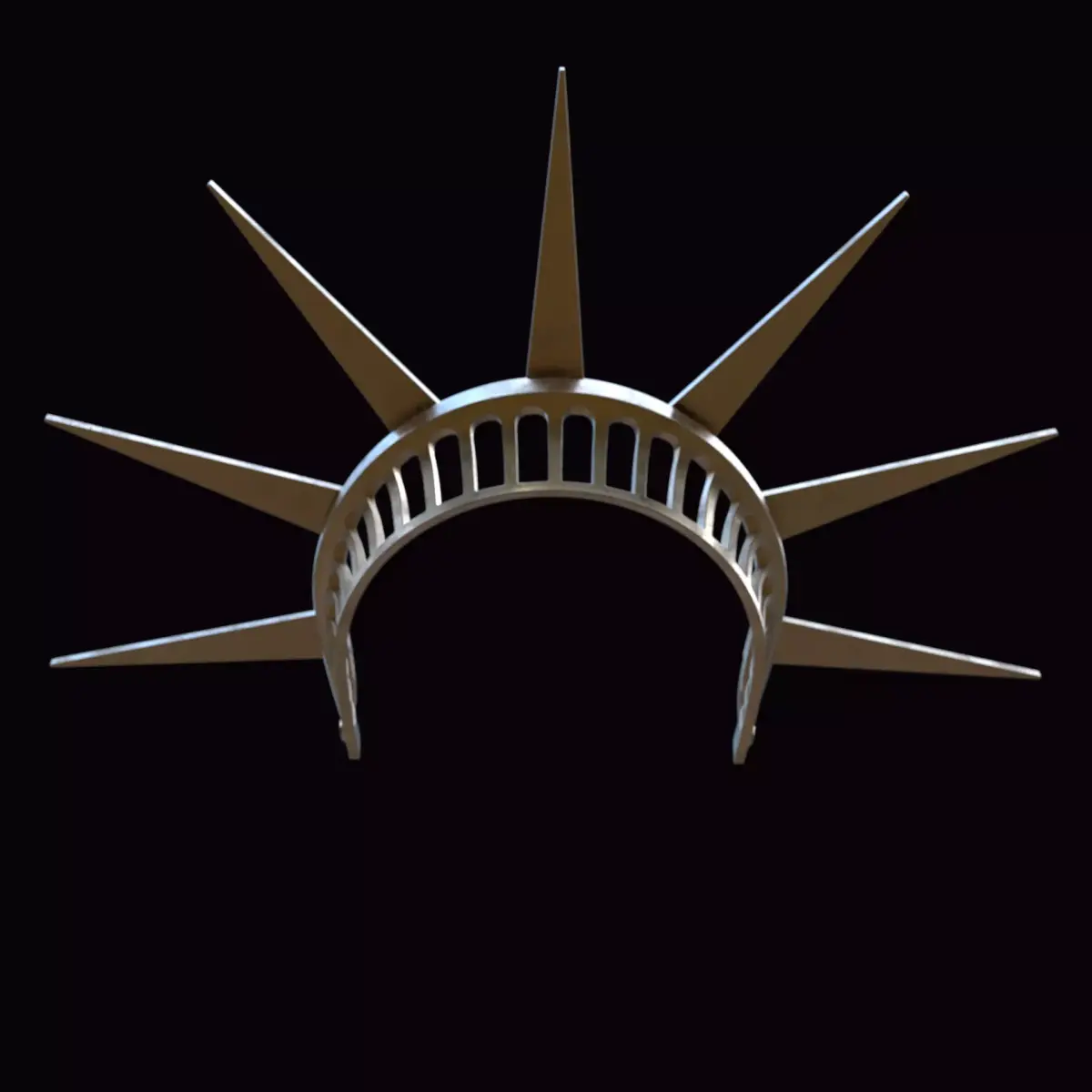 Crown - statue of liberty 3D print model