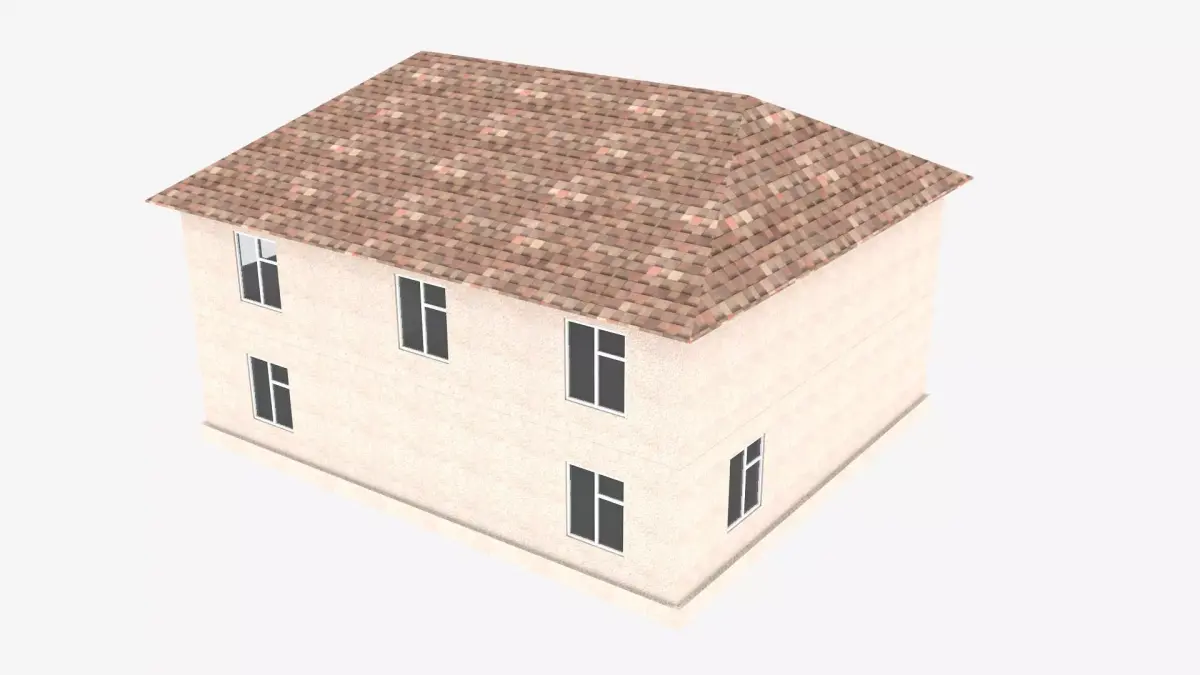 Private house 2 Low-poly 3D model