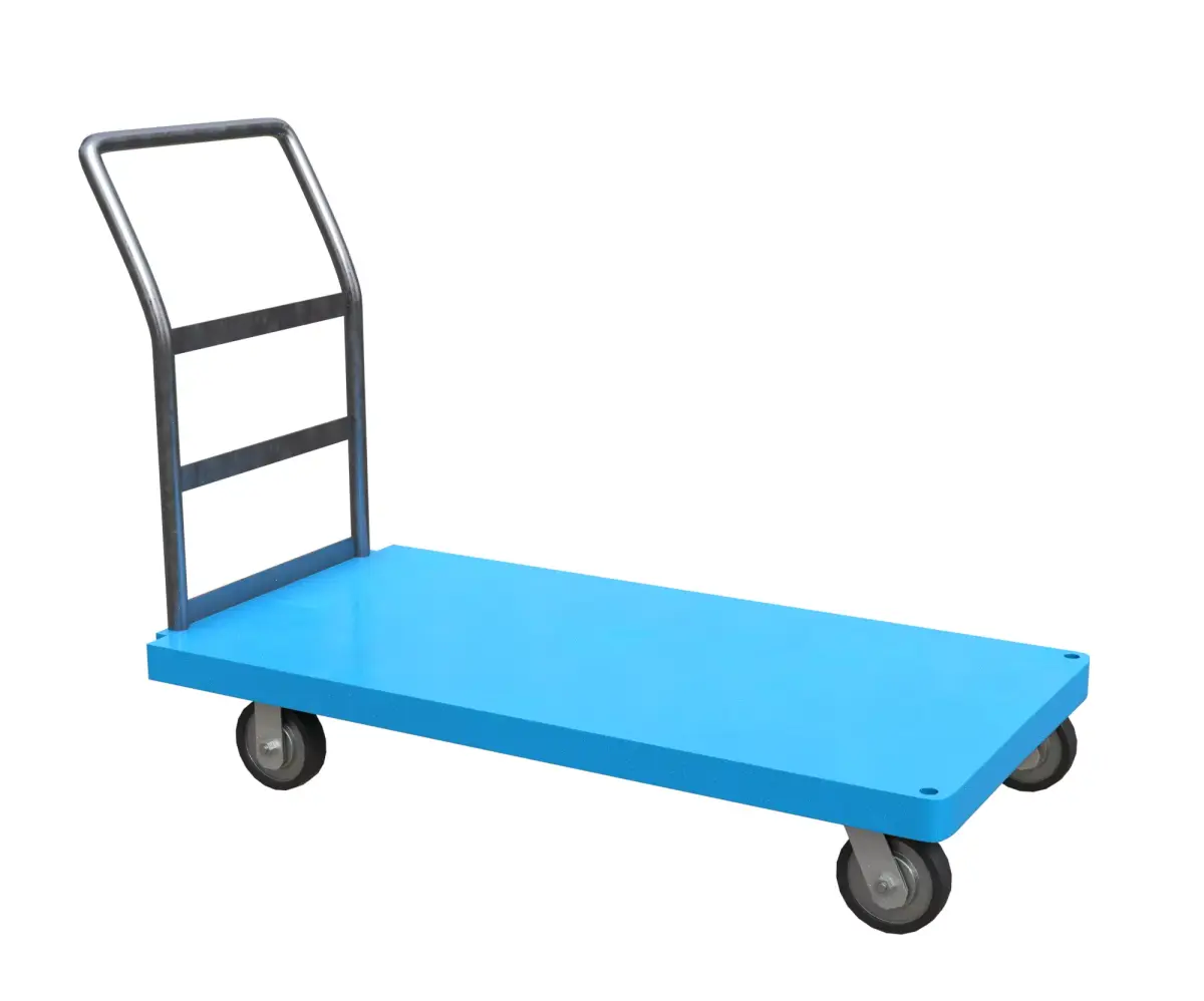 SteelCart Painted Low-poly 3D model