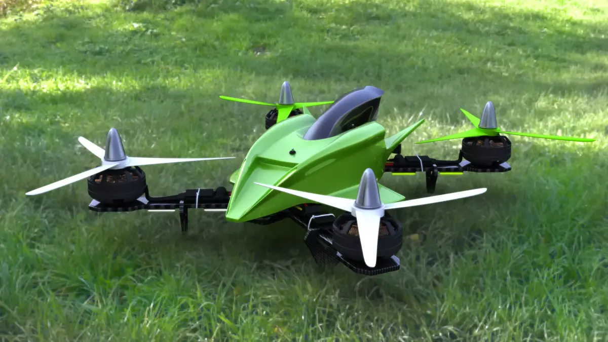 Remote control racing drone 3D model