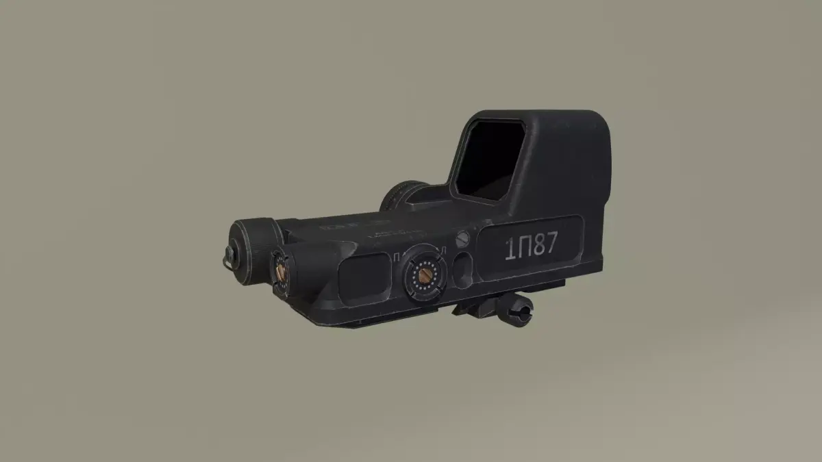 1P87 Valday PK-122 Holographic Sight Low-poly 3D model