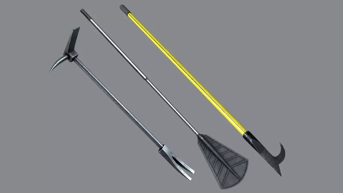 Fireman tools 3D Model Pack