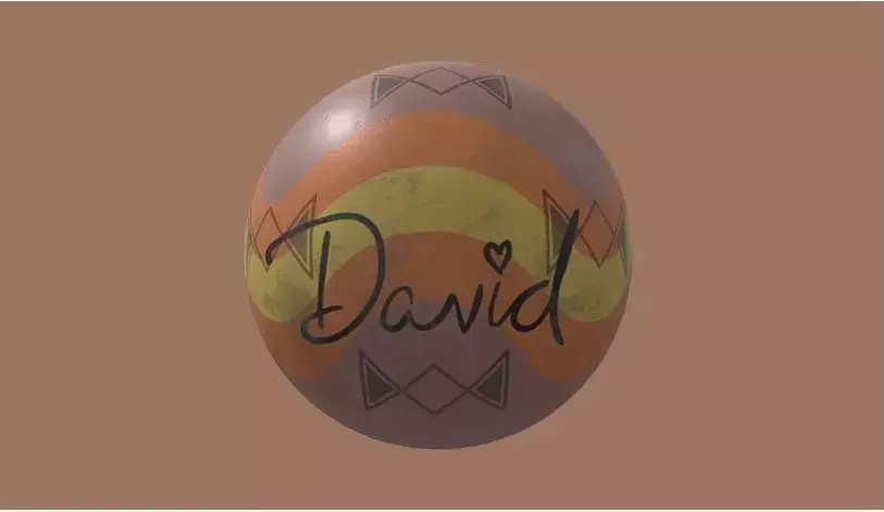 Fnaf David rubber ball  Low-poly 3D model