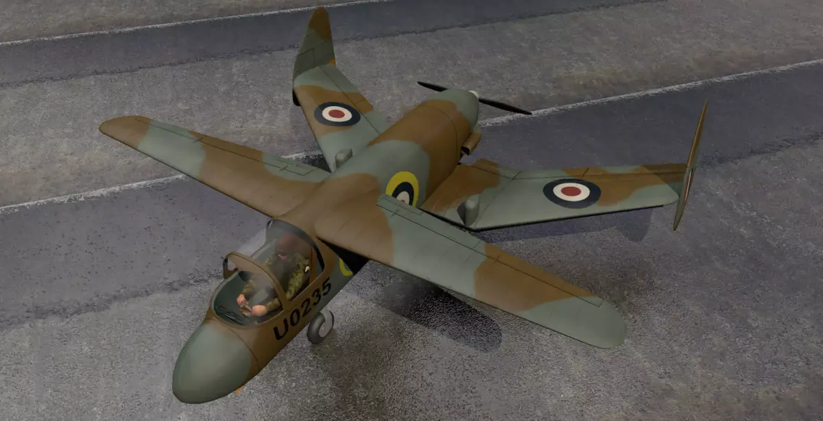 Miles M-35 Libellula 3D model