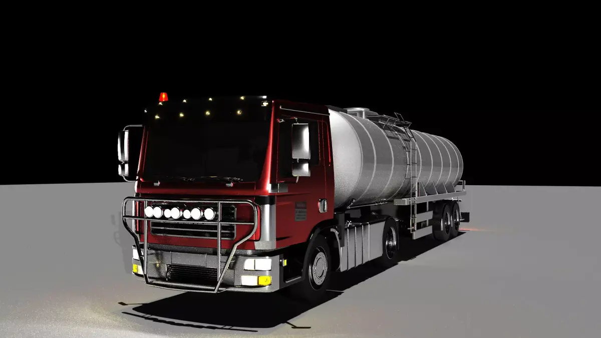 Oil Tank Truk 3D model