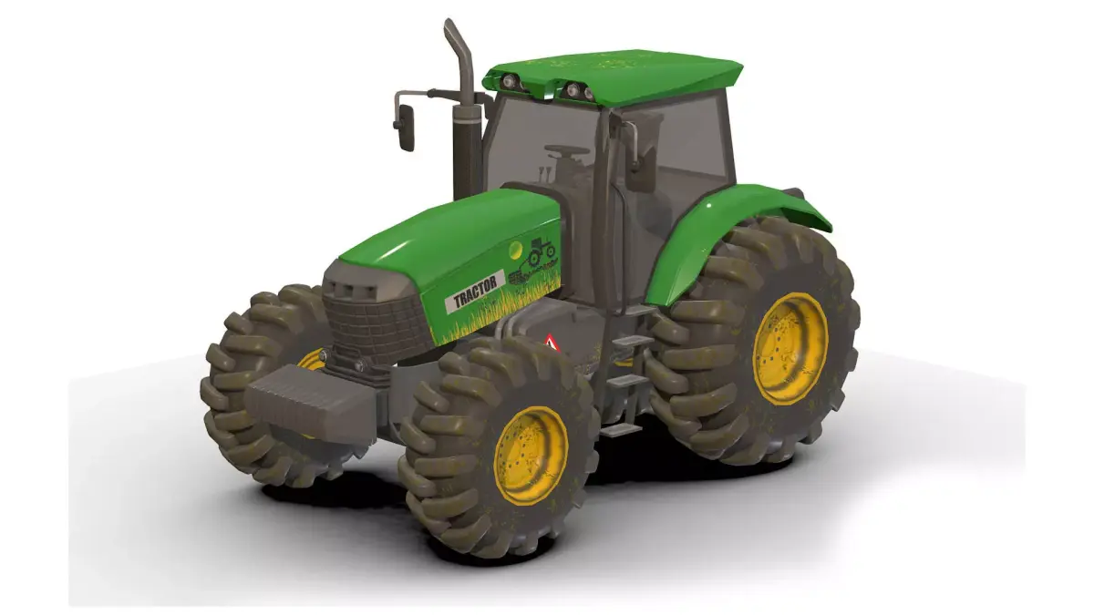 Tractor  Low-poly 3D model