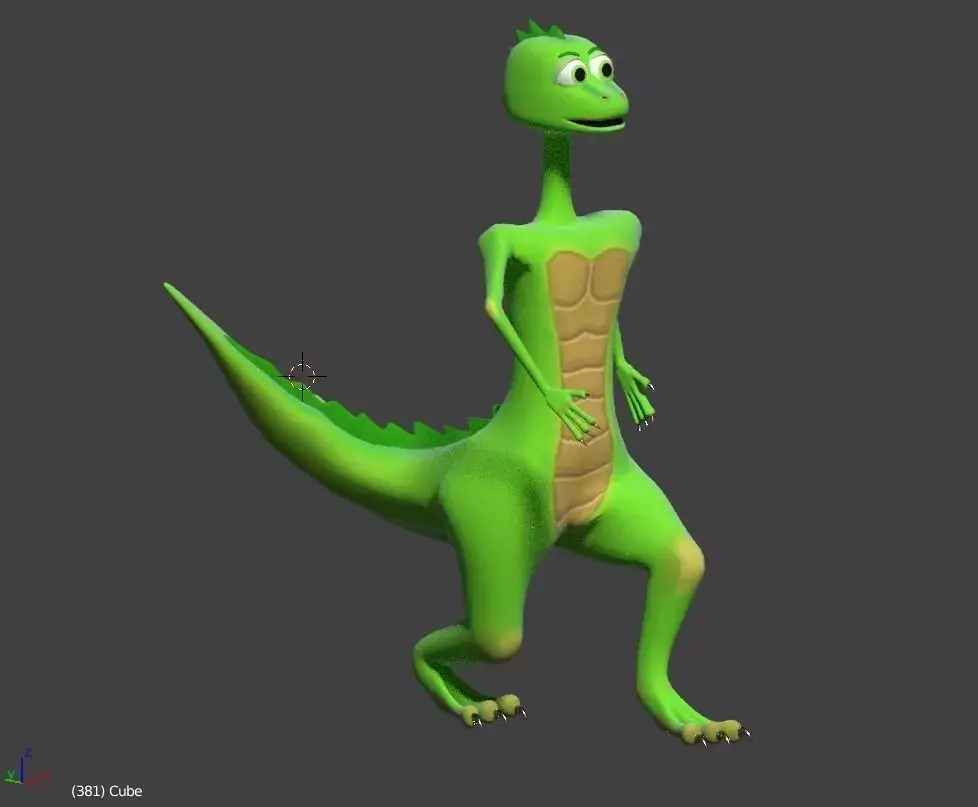 Lovely Dino Low-poly 3D model