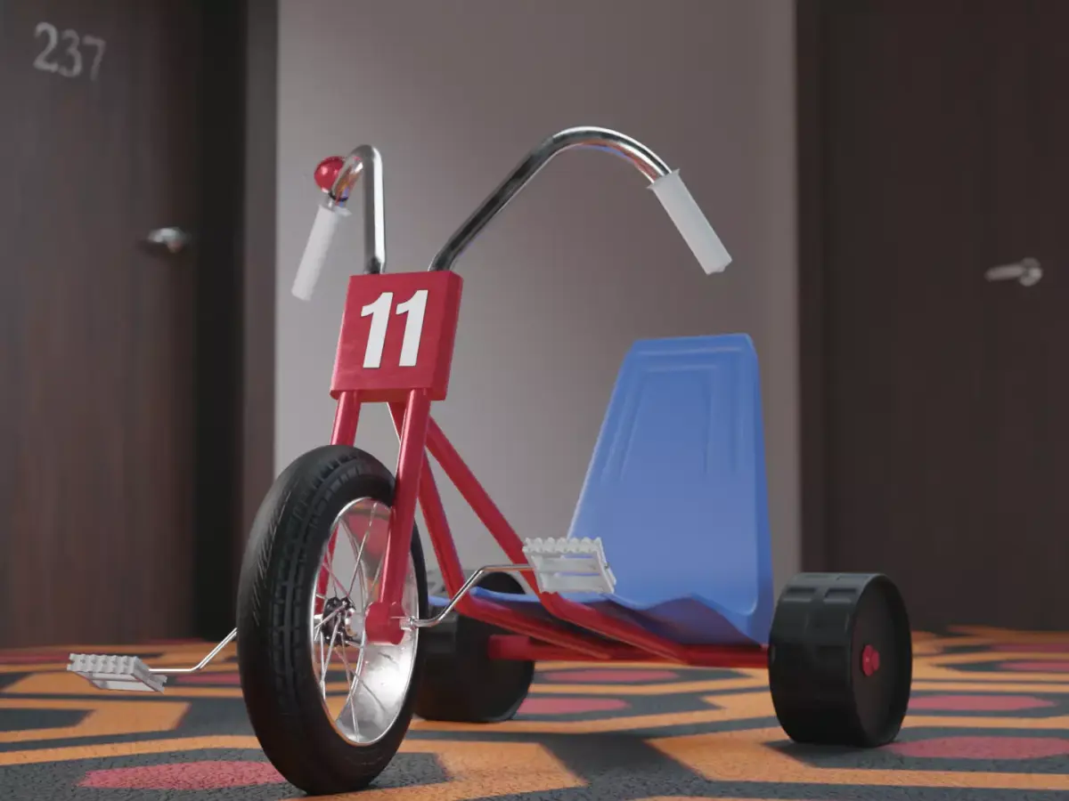 the shining tricycle 3D model