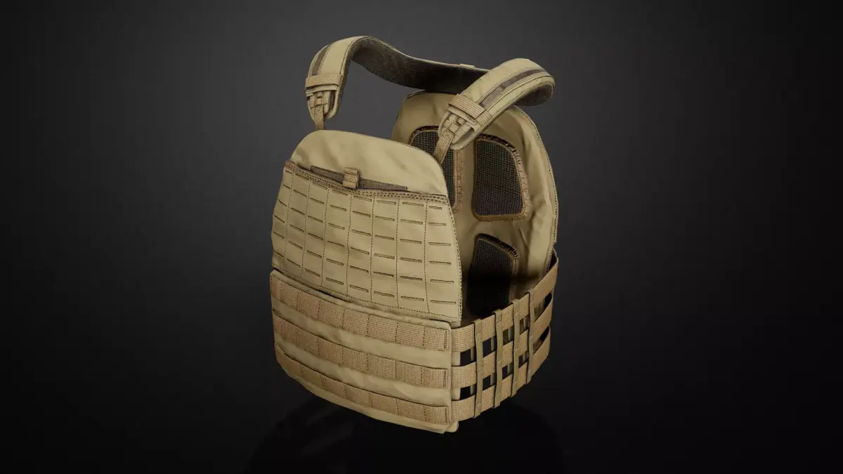 TAC-TEC Vest Low-poly 3D model