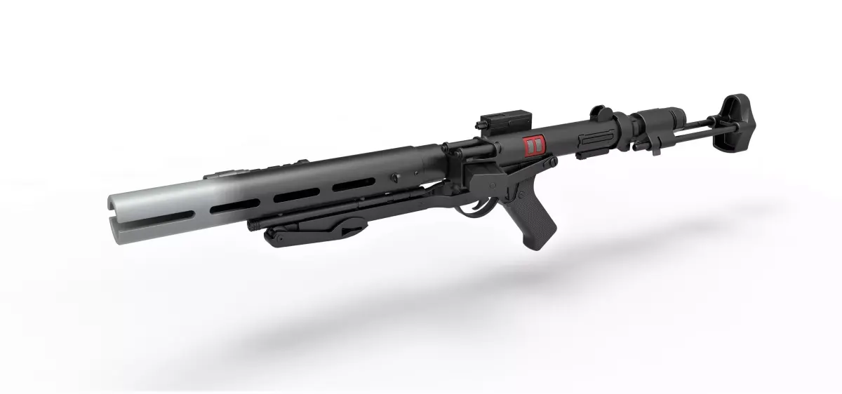 Death trooper blaster rifle E-11D Rogue One A Star Wars Story 3D model