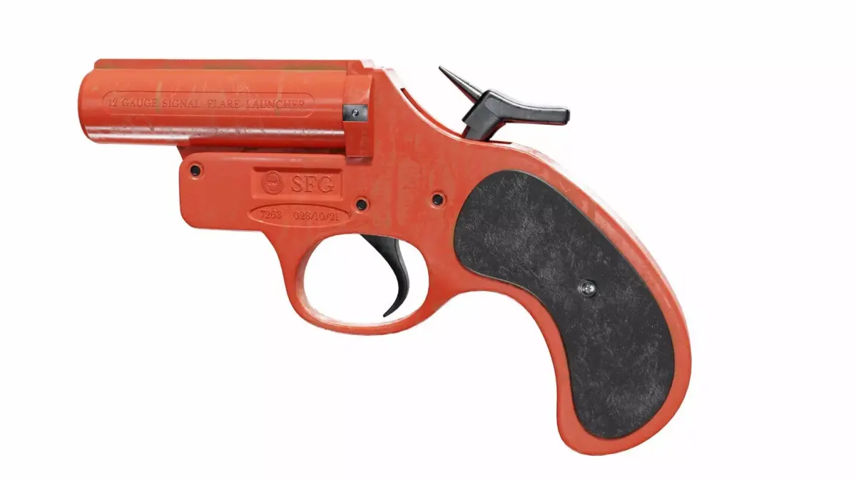 Flare gun 3D model