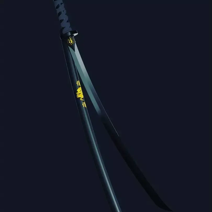 Katana-PBR samurai sword Free 3D model