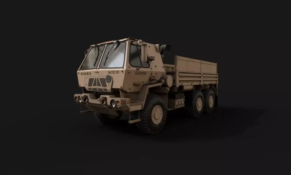 M1083 FMTV 6x6 Medium Tactical Vehicle Low-poly 3D model
