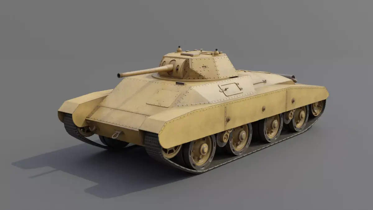 Carro Armato Celere Sahariano  Low-poly 3D model