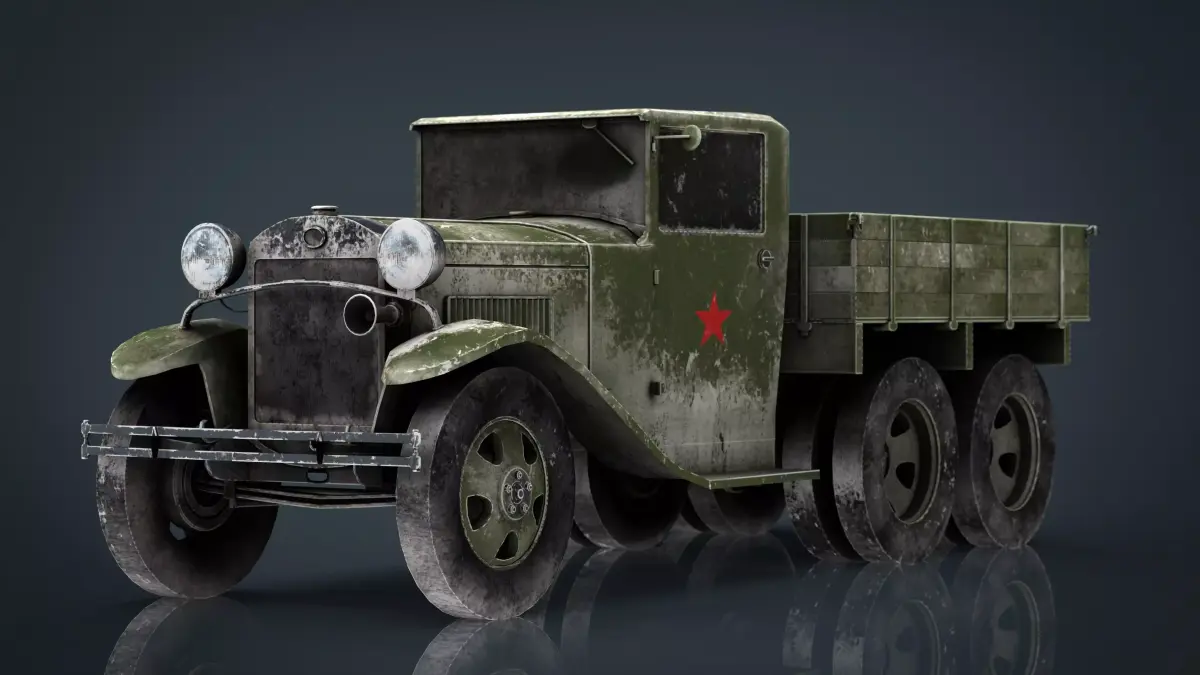 GAZ AAA TRUCK WINTER 3D model
