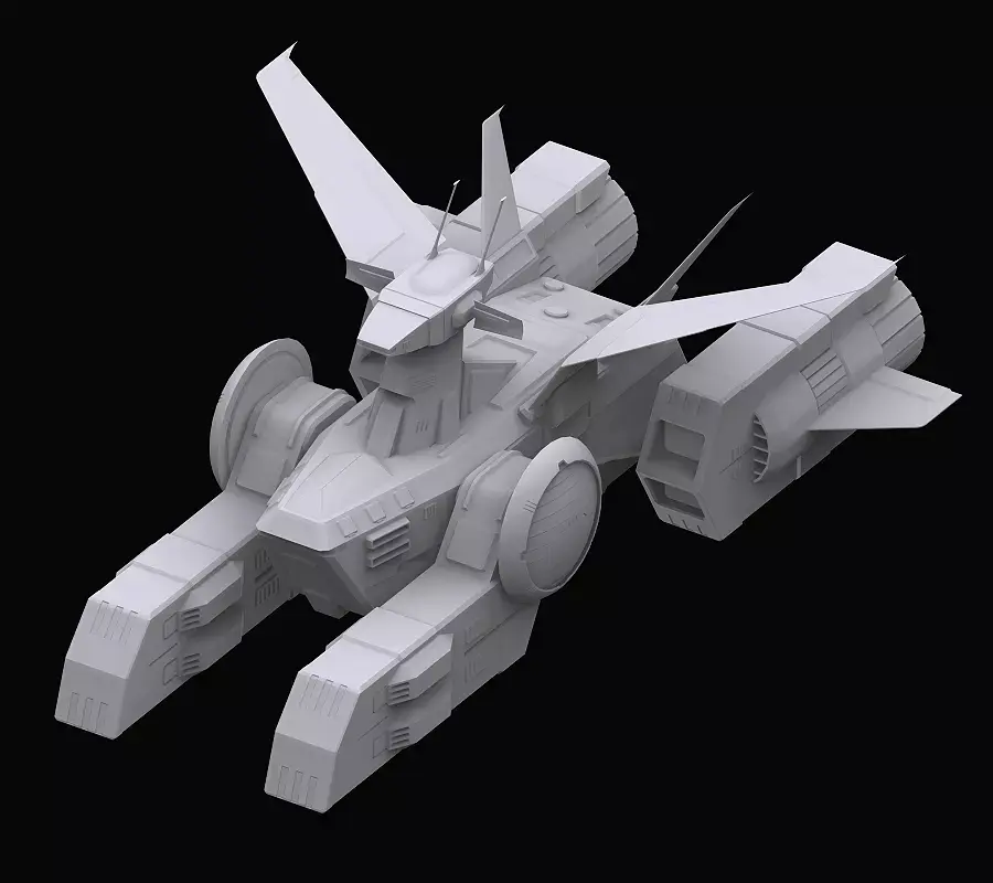 Gundam EF Whitebase model 3D model