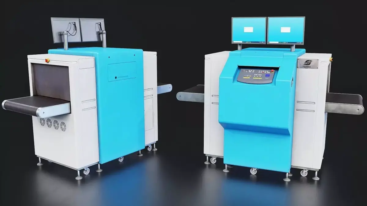 Airport Baggage Scanner Machine 3D Model Low-poly 3D model
