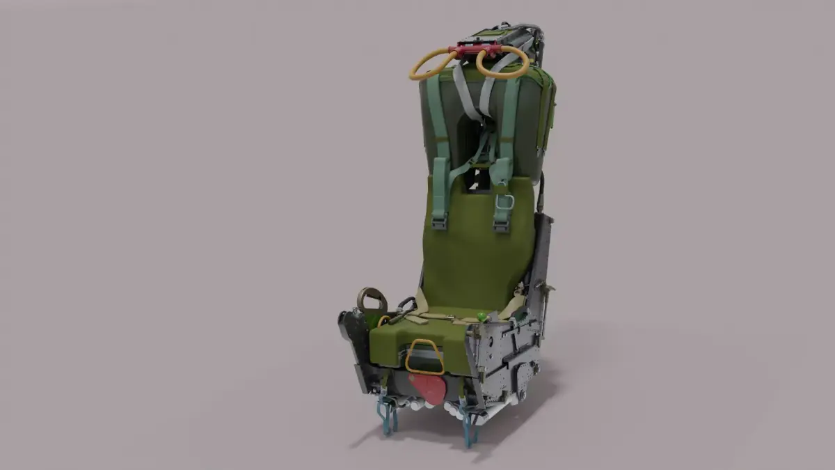 Martin Baker Mk7 Ejection Seat 3D model