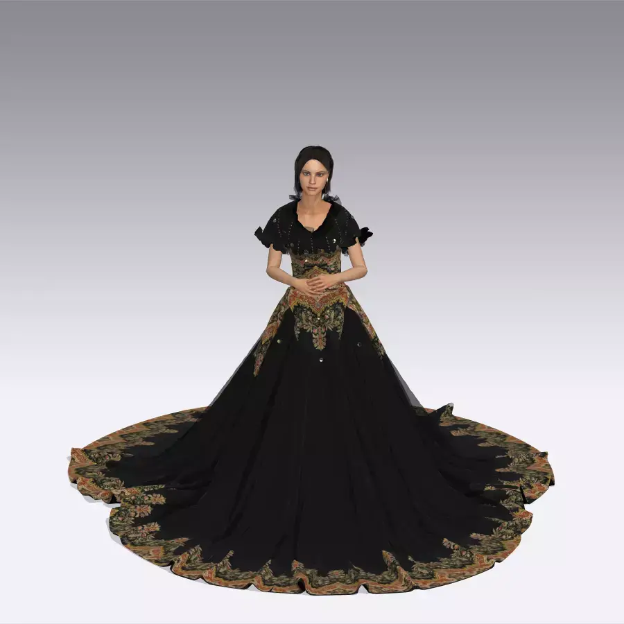 ROYAL DRESS 3D print model