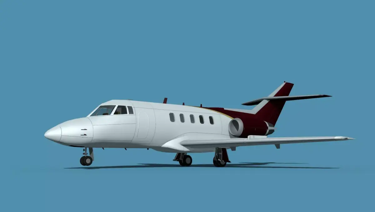 British Aerospace 125 Dominie V04 3D model
