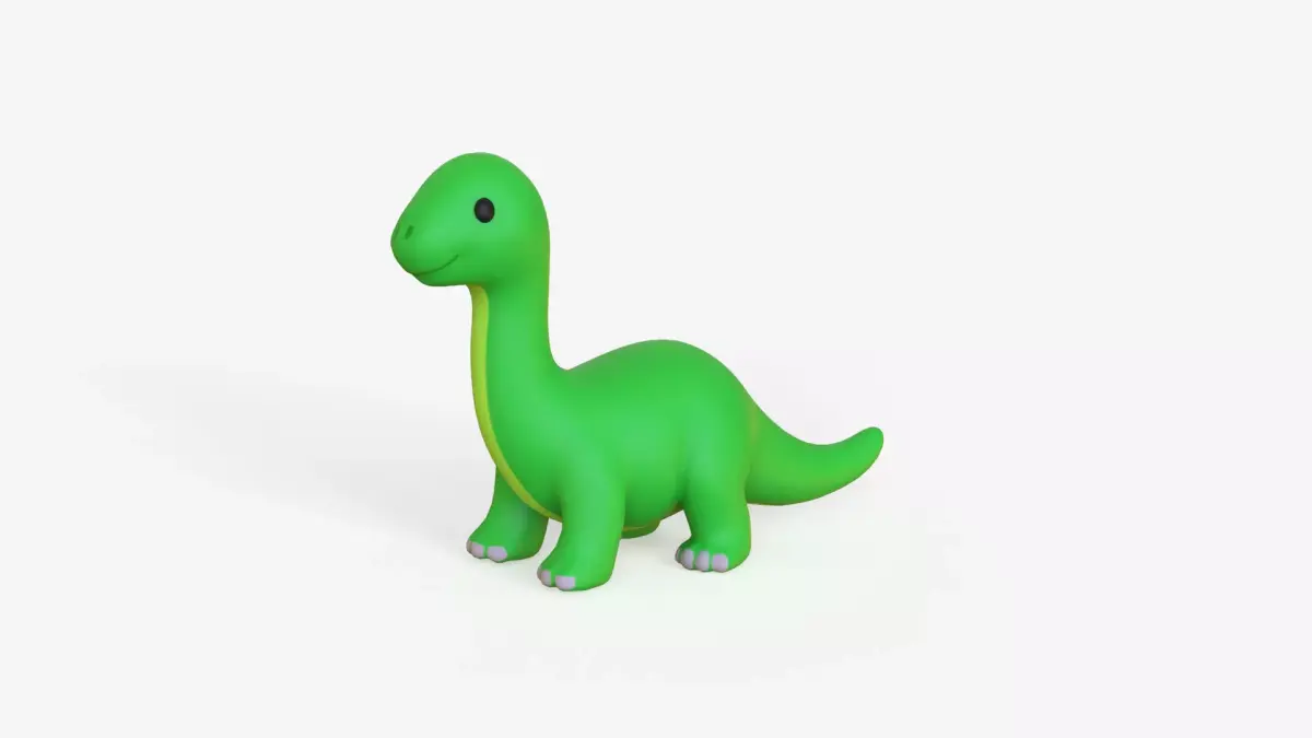 Dinosaur Diplodocus Low-poly 3D model