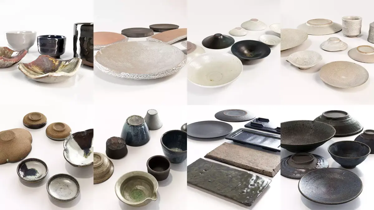 Japanese Tableware Bundle 3D Model Pack