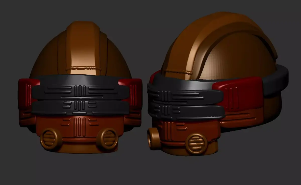 helmet high poly sculpt 3d printable ver 7 3D model 3D model purchase