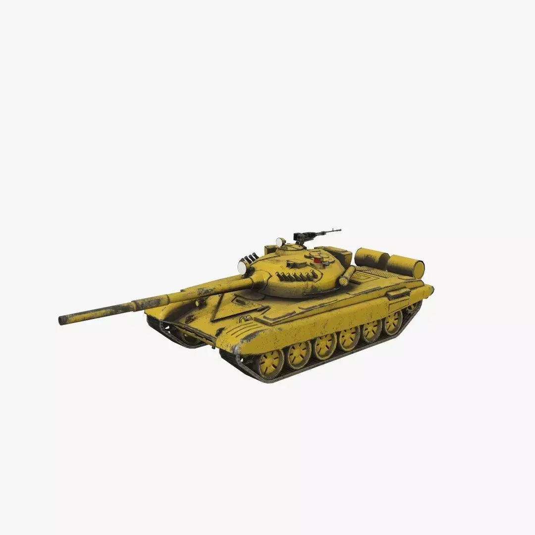 T-72 Soviet Main Battle Tank Low-poly PBR Low-poly 3D model