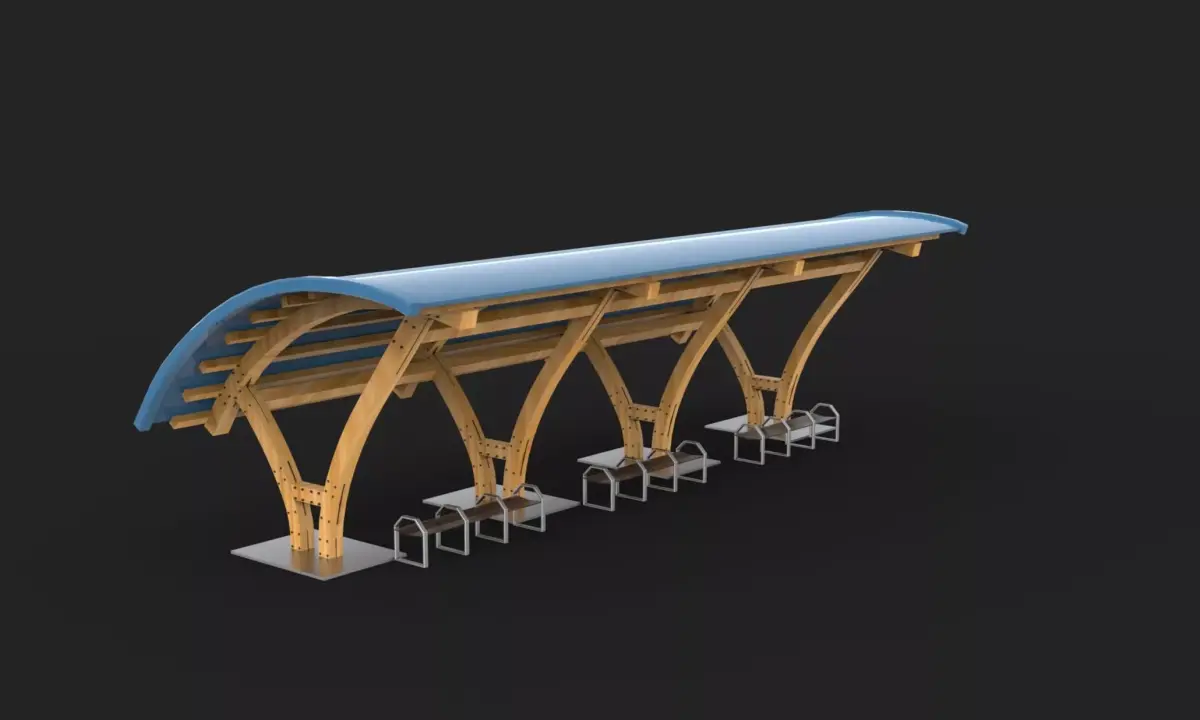 Modern Pergola 3D model