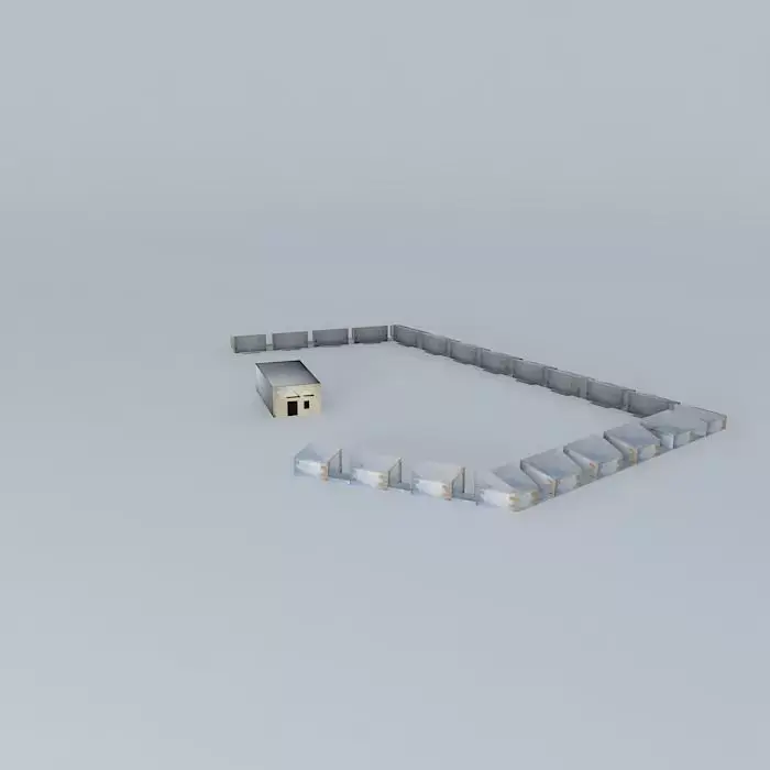 Puente Zuazo defensive batteries Free 3D model