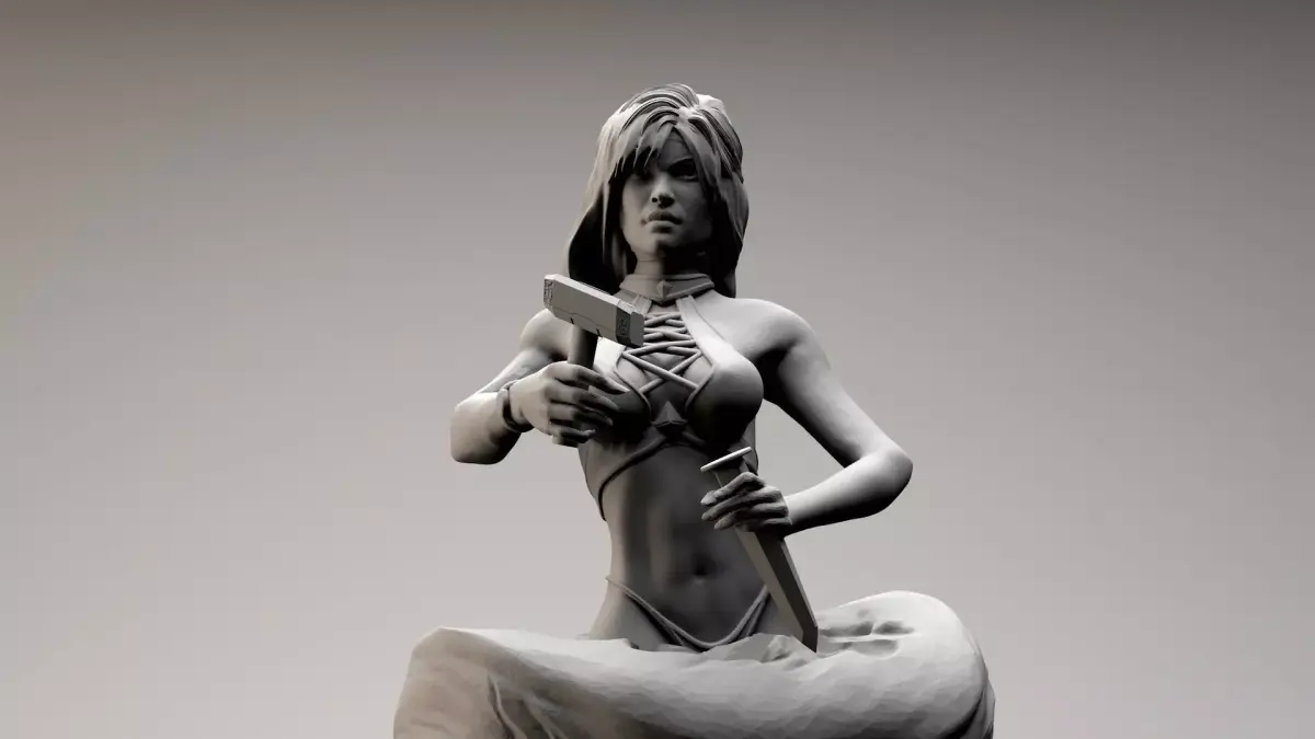 Fat to Fitness Girl 3D print model