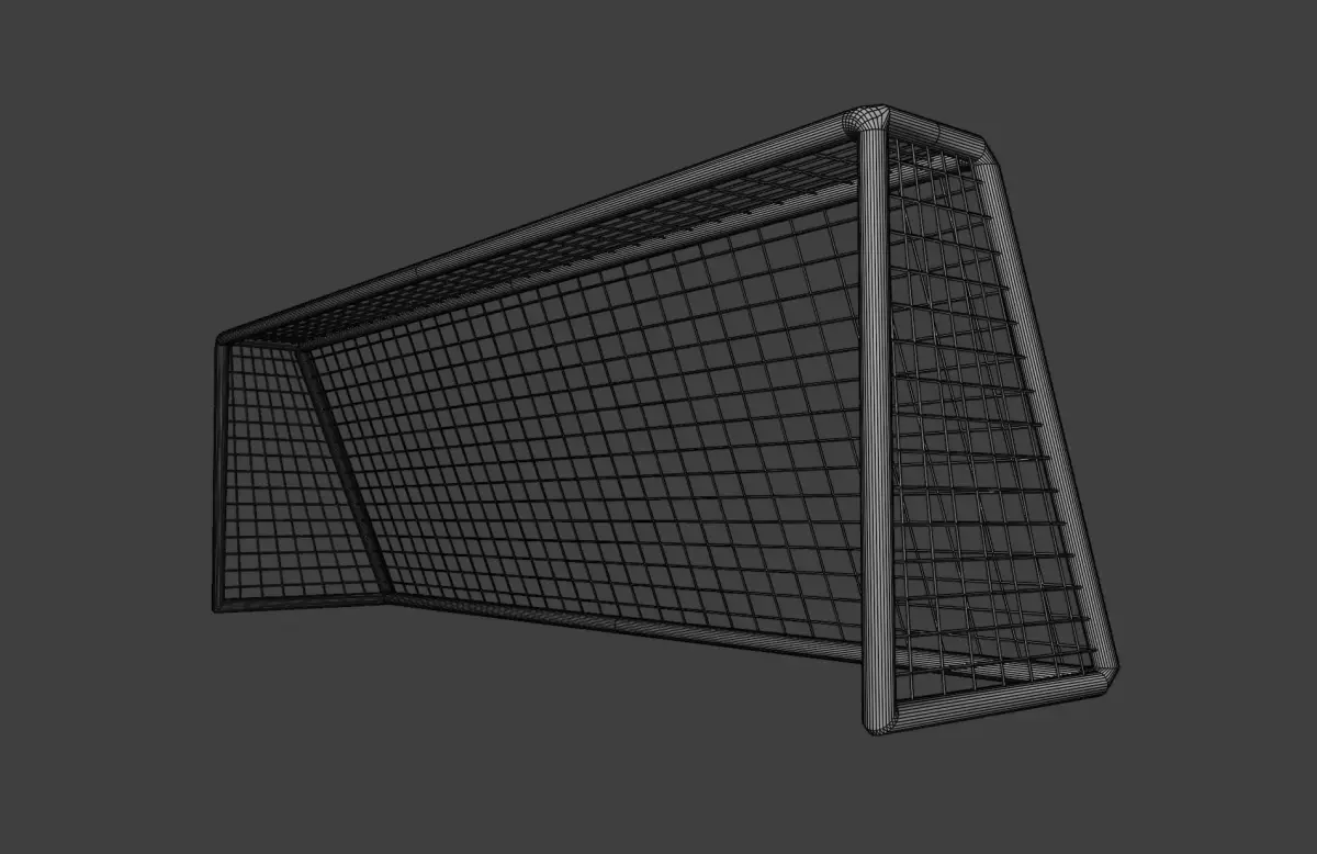 Football Goal Net - Realistic 3D Model Free low-poly 3D model