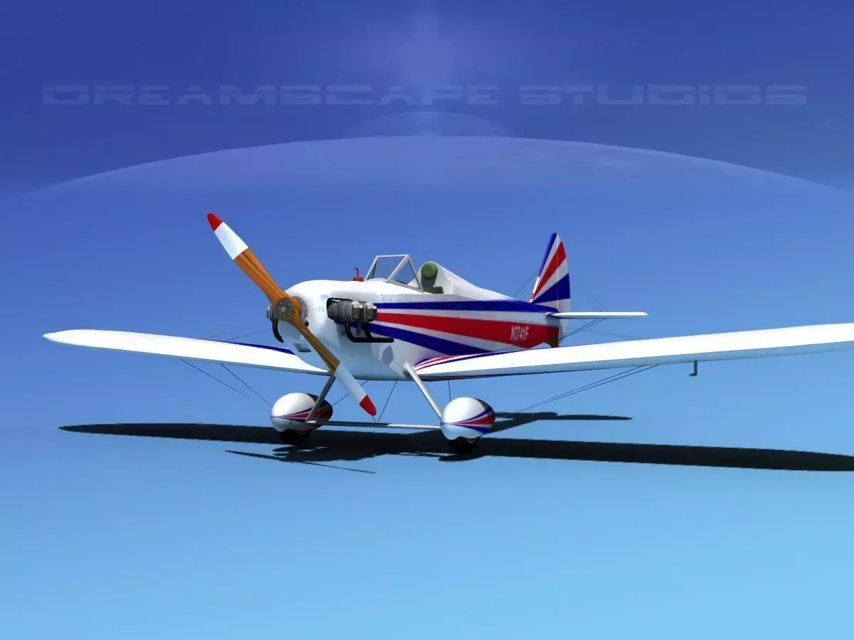 Flybaby british biplane 3D model
