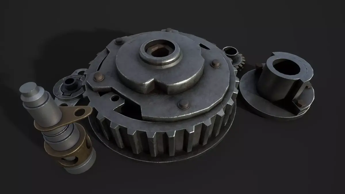 Spare Parts Low-poly 3D model