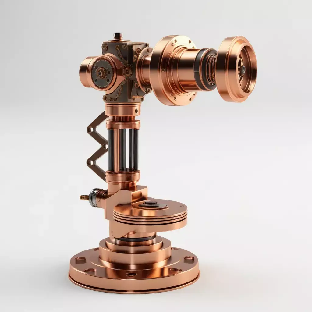 Steampunk Mechanical Arm Isolated Render 3D model