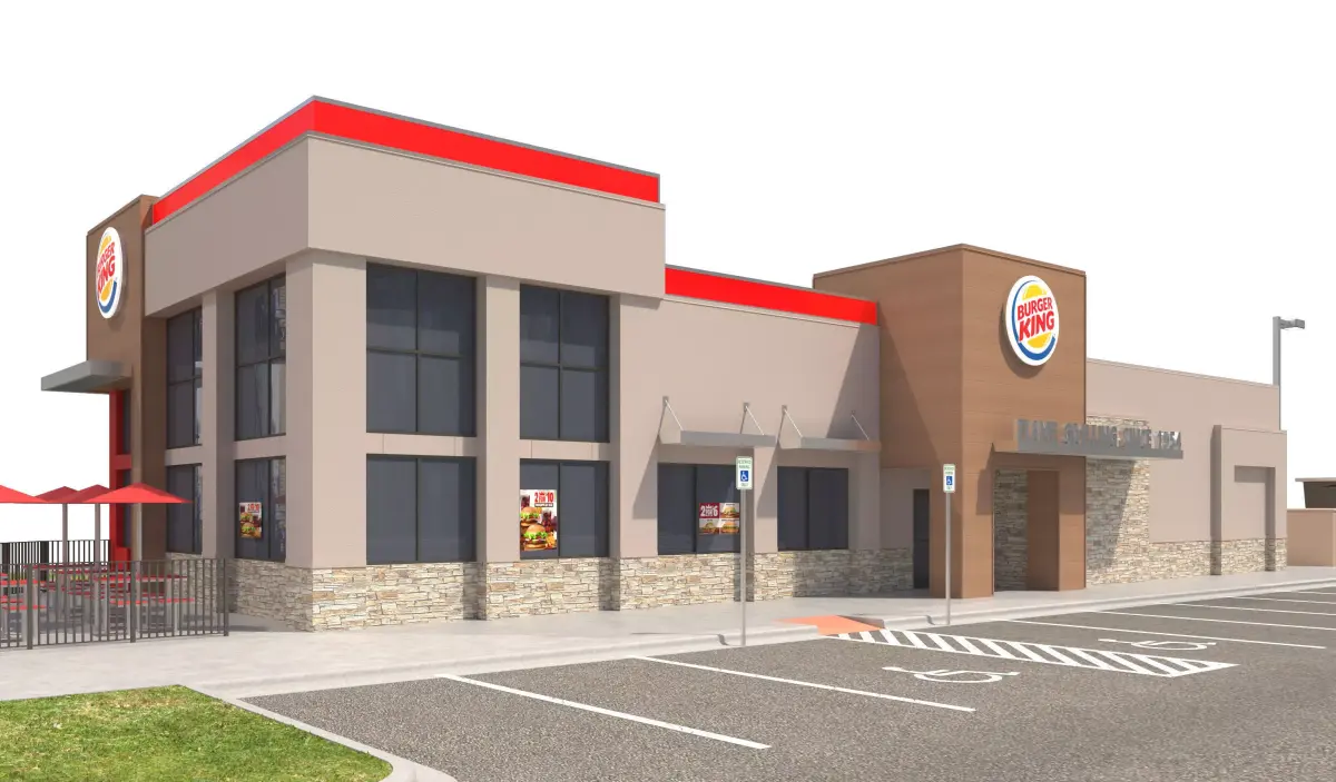 Retail-050 Burger King-005 With Site 3D model