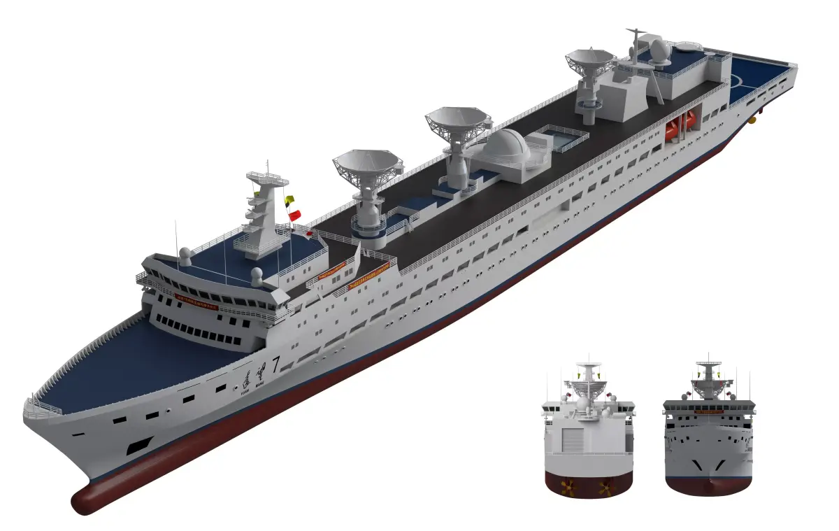 China space survey ship Yuanwang 7 Survey ship  3D model