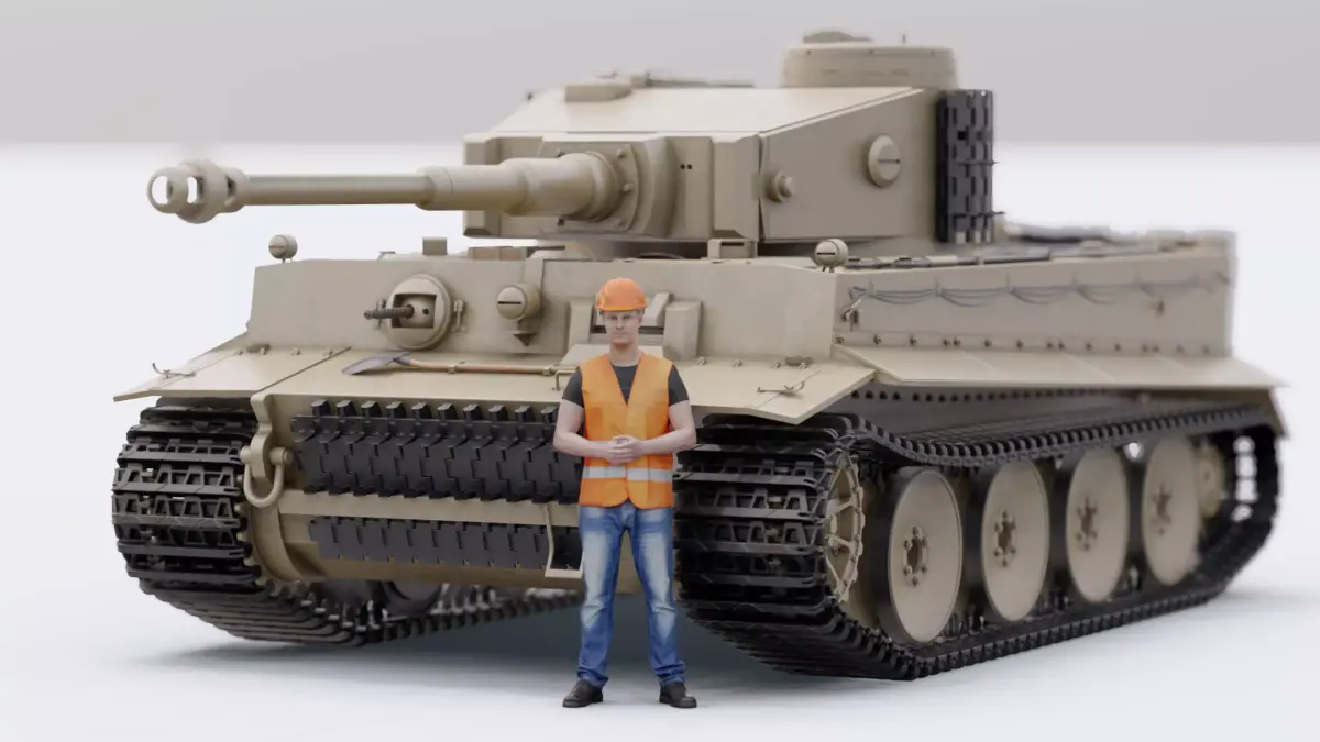 Tiger I Tank 3D model buy