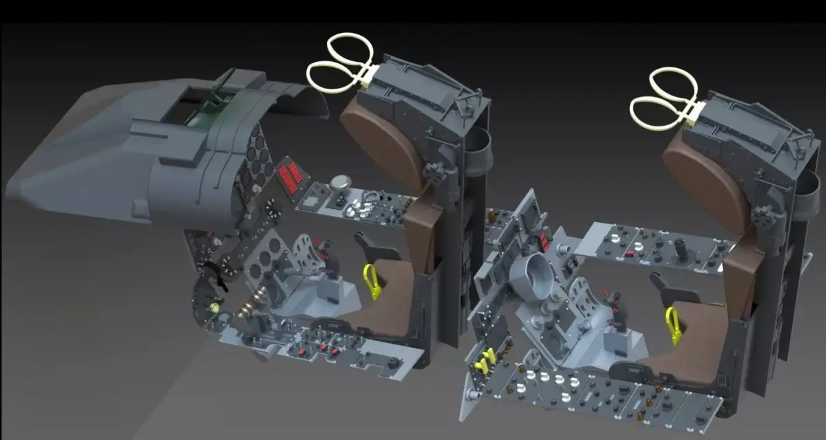 F4 Phantom Hight definition work Cockpit 3D print model