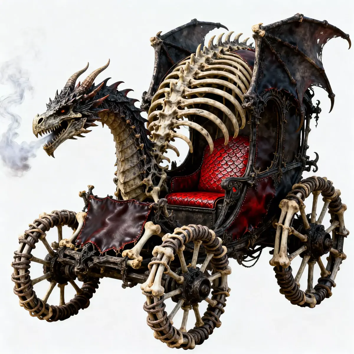 Draco-Drift Bone Chariot 3D Model Low-poly 3D model