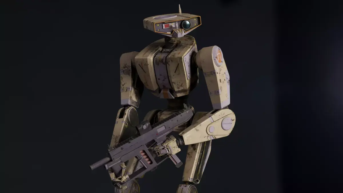 Cyberpunk Robot 3D model purchase