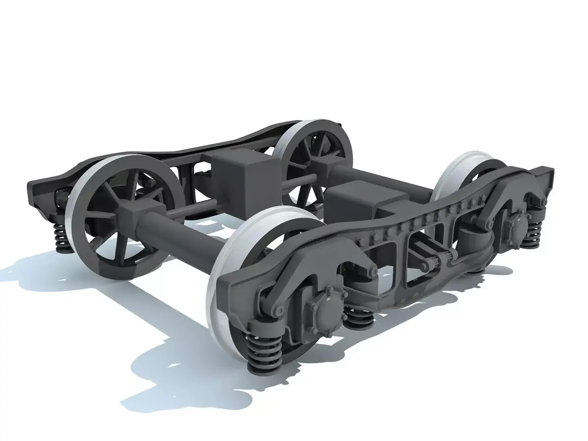 Train Wheels 3D model shop