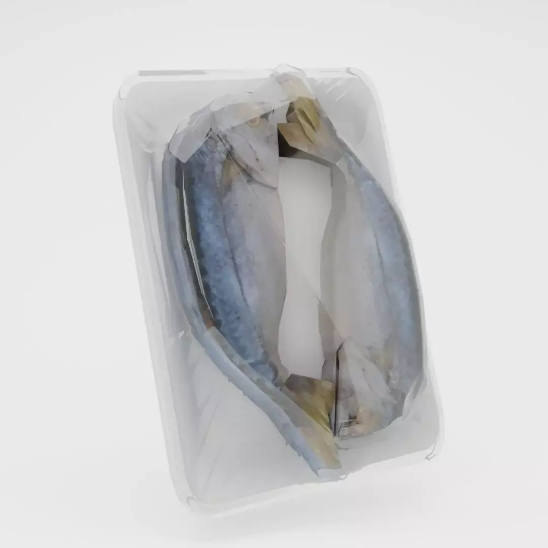 2 fresh mackerel Low-poly 3D model
