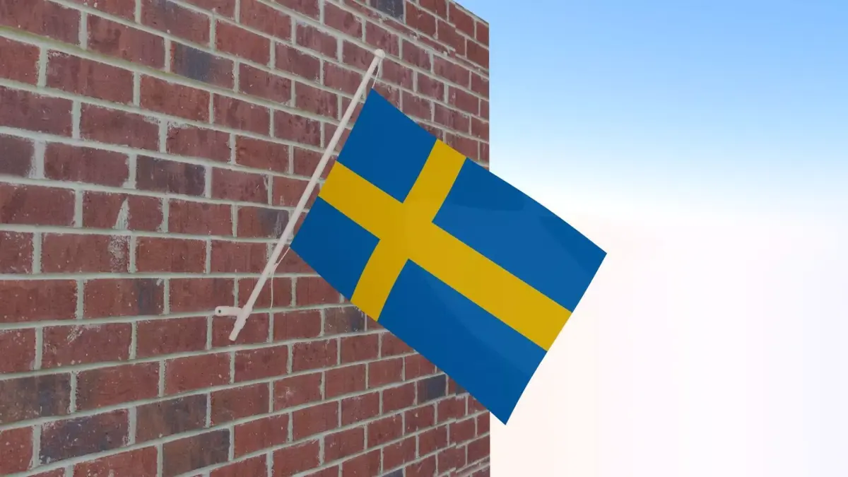 Flag of Sweden 3D model