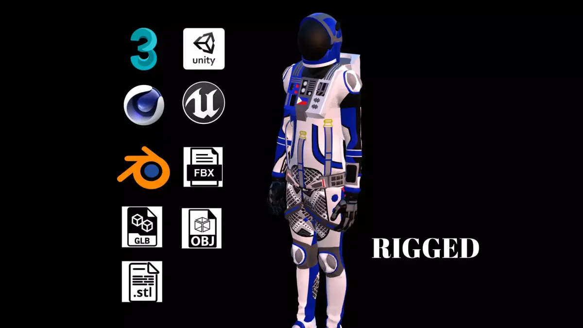 Astronaut Spacesuit Philippines 3D model