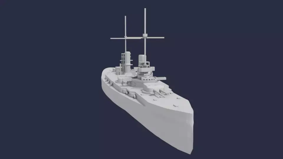 SMS Kaiser 3D print model