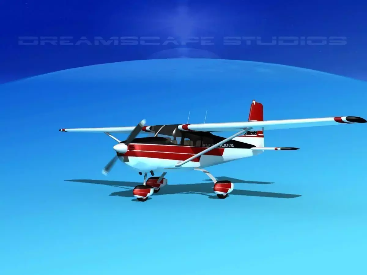 Cessna 172 Skyhawk 1958 V03 3D model