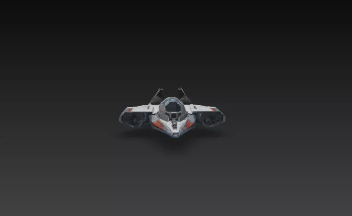 Sci-Fi Compact Strike Fighter Spaceship 3D Print STL 3D print model